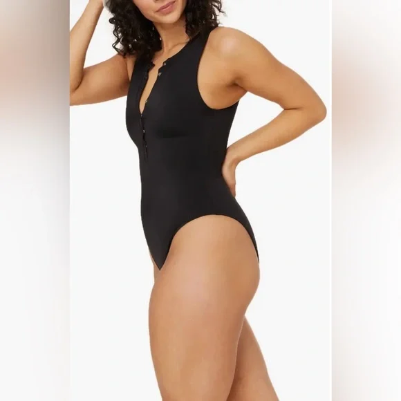 Andie The Malibu One Piece Swimsuit in Black Size XL Tall